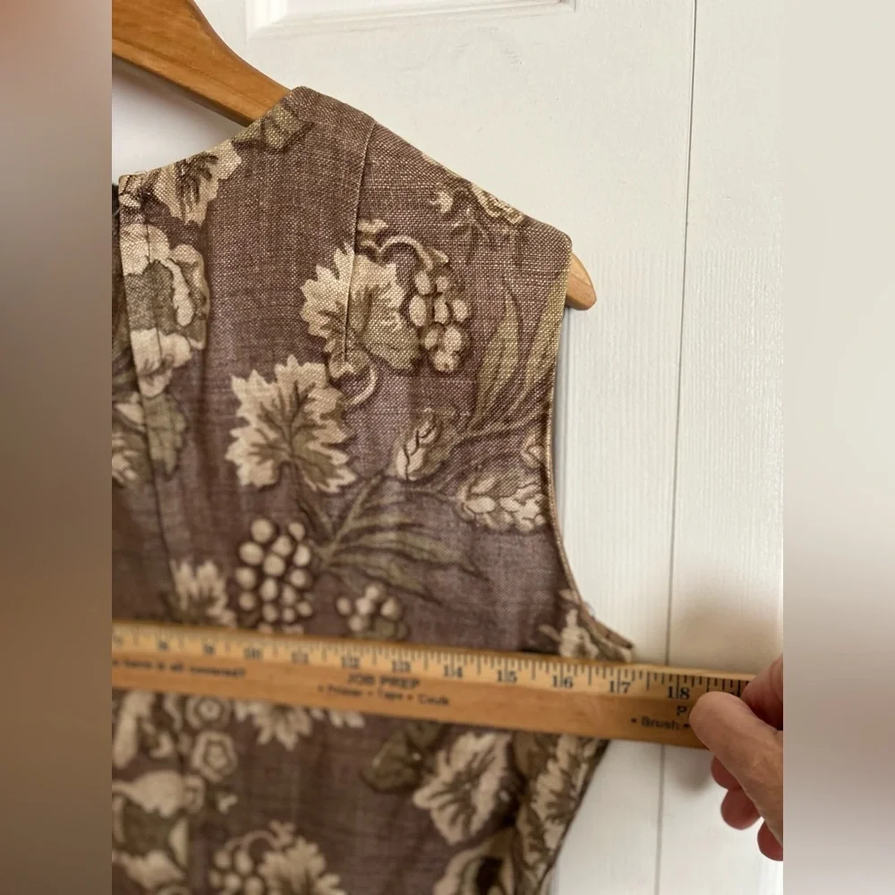 Vintage 50s linen sheath dress - Picture 13 of 16